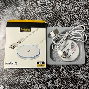 White Magnetic Fast Wireless Charger